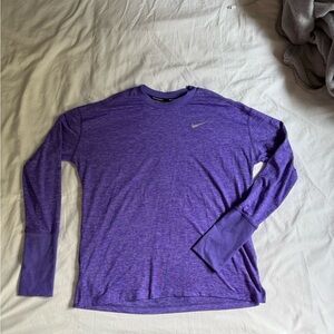 Nike Dri-FIT Purple Running Long Sleeves with Thumb Holes Shirt